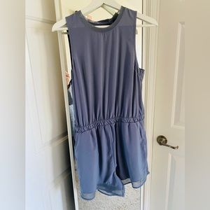 Gorgeous Zella blue romper size M with mesh detailing
